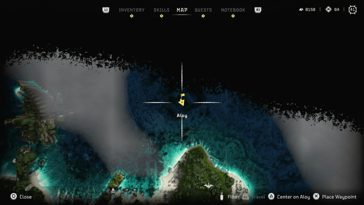 Live@Alcatraz Datapoint Horizon Forbidden West Map