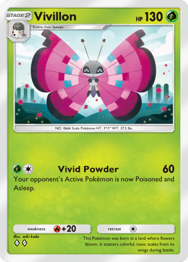 Pokemon TCG Pocket - B2 013 Vivillon