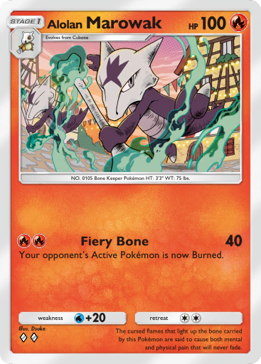 Pokemon TCG Pocket - B2 018 Alolan Marowak