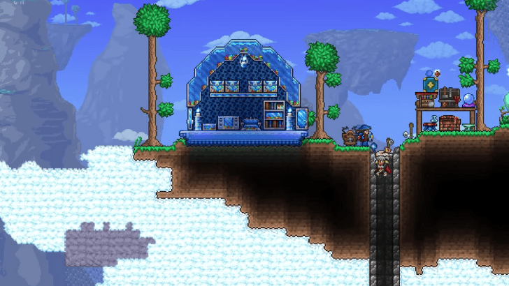 Terraria 1.4.5 Skyblock seed