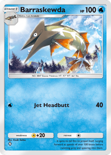 Pokemon TCG Pocket - B2 047 Barraskewda