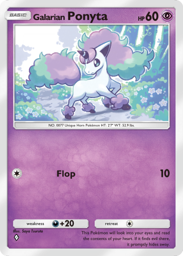 Pokemon TCG Pocket - B2 058 Galarian Ponyta