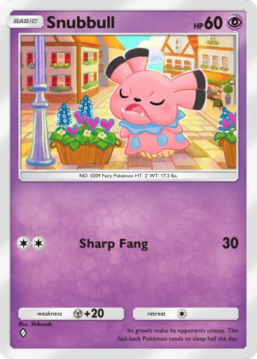 Pokemon TCG Pocket - B2 061 Snubbull