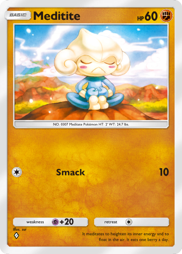 Pokemon TCG Pocket - B2 083 Meditite