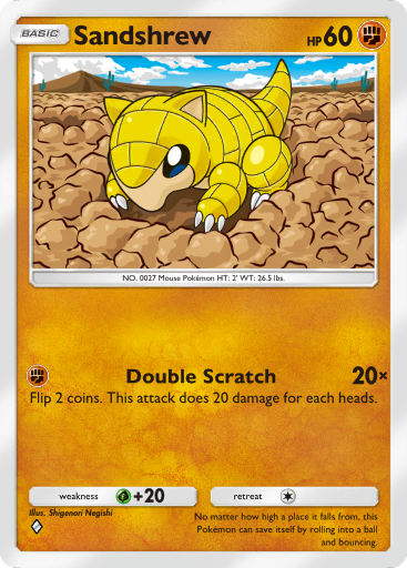 Pokemon TCG Pocket - B2 077 Sandshrew