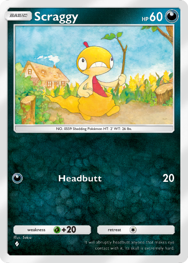 Pokemon TCG Pocket - B2 106 Scraggy