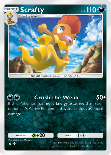 Pokemon TCG Pocket - B2 107 Scrafty