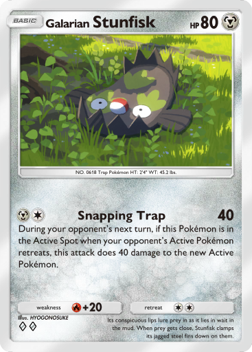 Pokemon TCG Pocket - B2 117 Galarian Stunfisk