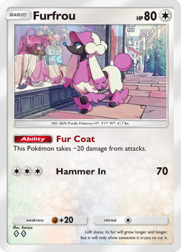 Pokemon TCG Pocket - B2 141 Furfrou