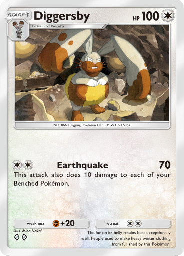 Pokemon TCG Pocket - B2 140 Diggersby