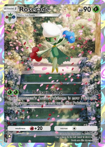 Pokemon TCG Pocket - B2 157 Roserade