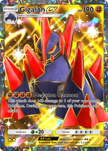 Pokemon TCG Pocket - B2 187 Gigalith ex