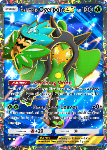 Pokemon TCG Pocket - B2 180 Teal Mask Ogerpon ex