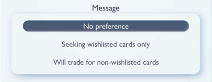 Message Feature in Trading