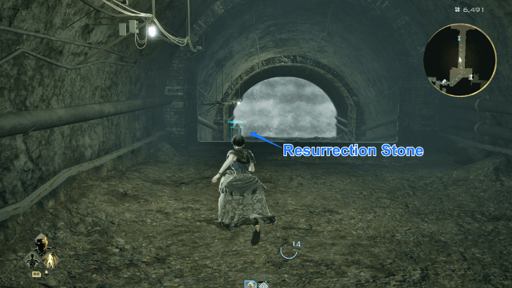 Resurrection Stone and Boss Area