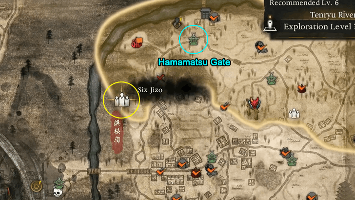 Tenryu River - Six Jizo 1 Map