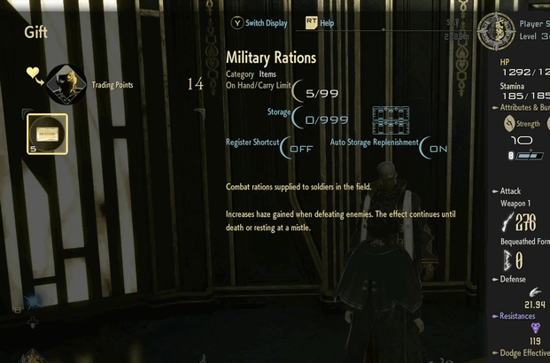 Code Vein 2 Military Rations