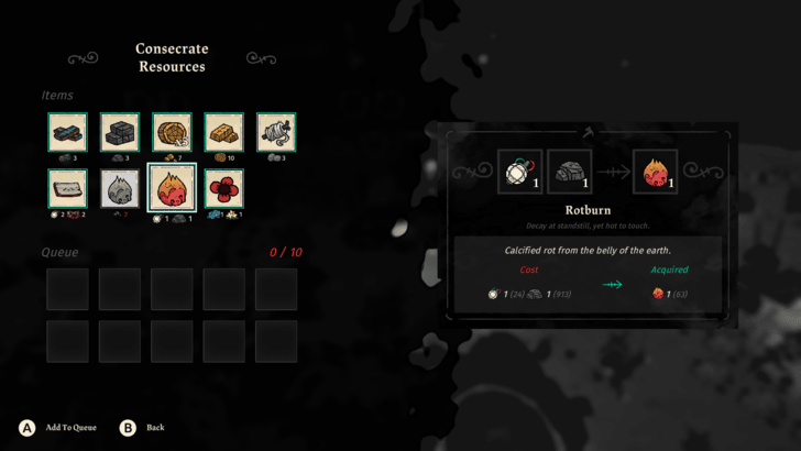 Concecrate Charged Shard and Stone