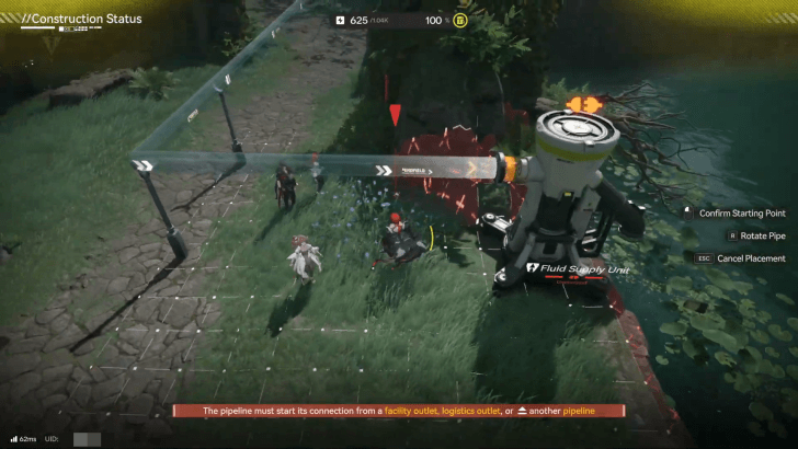 Connect the Two Structures With Pipes