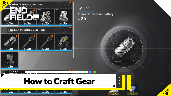 Arknights Endfield Gear System Crafting Guide