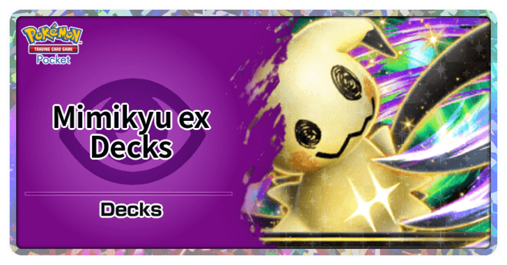 Pokemon TGC Pocket - Mimikyu ex Best Deck Build and How to Play