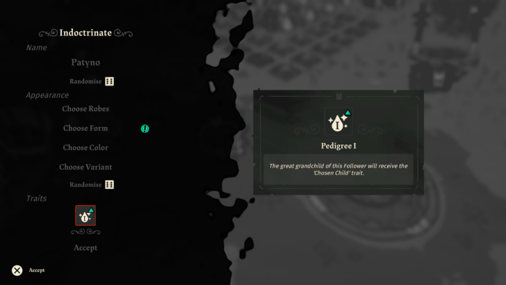 Pedigree I Trait Follower