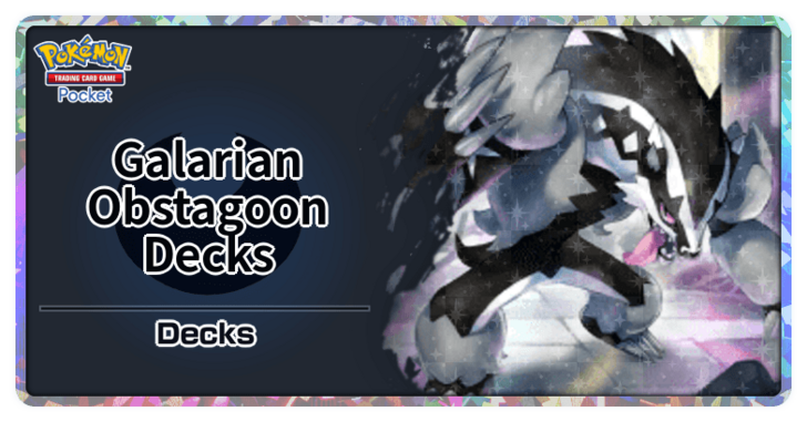 Pokemon TGC Pocket - Galarian Obstagoon Best Deck Build and How to Play