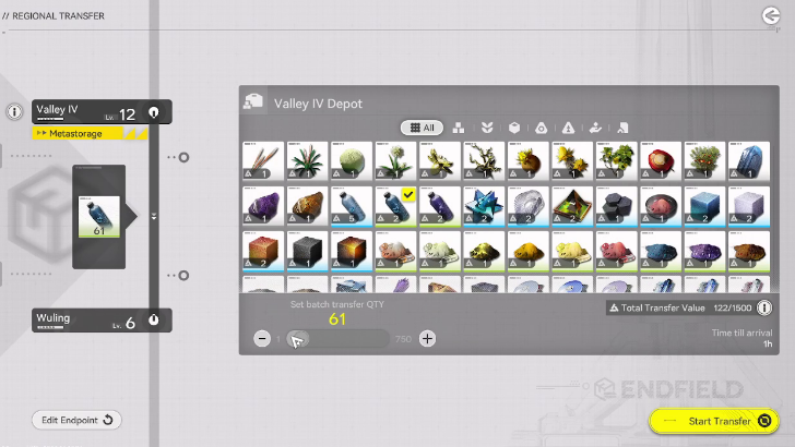 Metastorage Transfer Guide - Choose the Item to be Transferred
