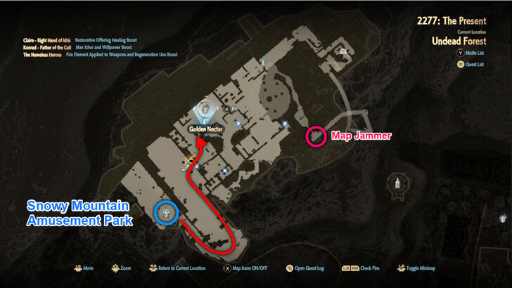 Golden Nectar 40 Map