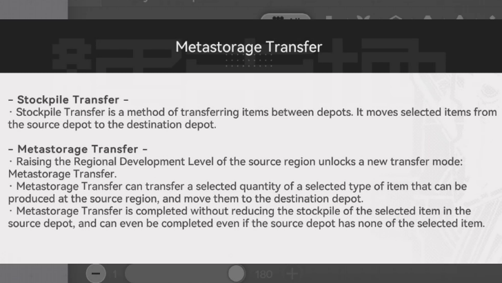 Metastorage Transfer Explanation