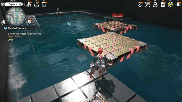 Lower the Water Level with the Second Control Valve