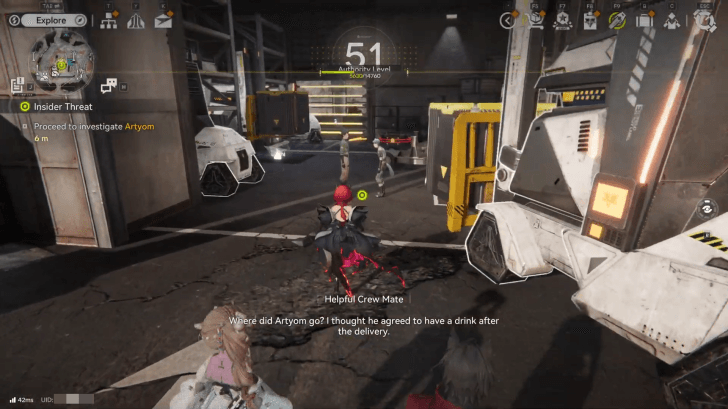 Proceed to Investigate Artyom