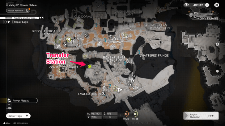 Look for Artyom at the Transfer Station