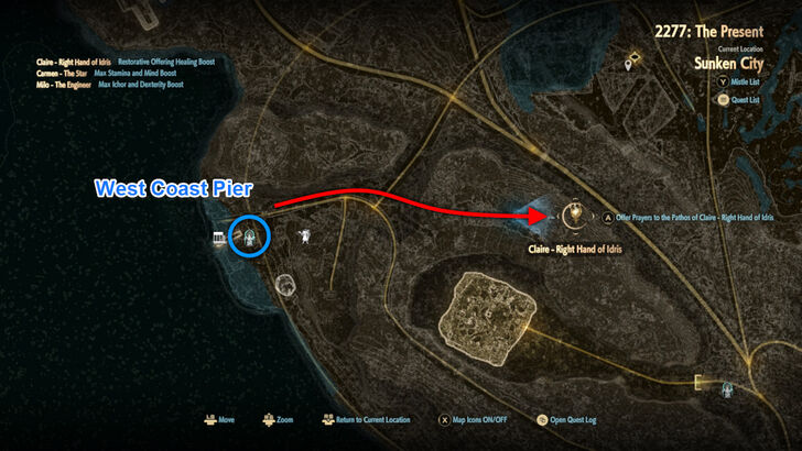 Claire - Right Hand of Idris Map