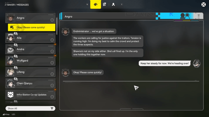 Read the Message from Angro