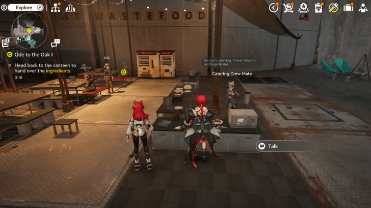 Head Back to Canteen to Hand Over the Ingredients