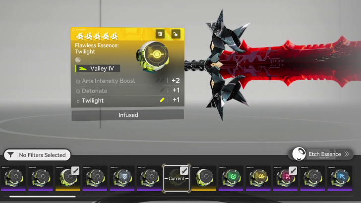 Etching Allowed on Highest Rarity Essences