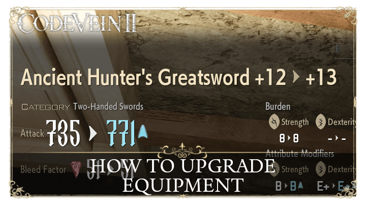 How to Upgrade Equipment