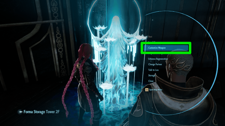 Open Customize Weapon Menu