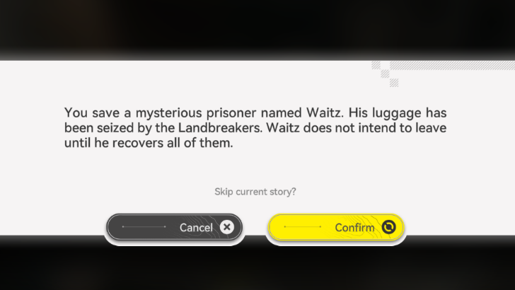 Short Summary of Story when Skipping Cutscenes