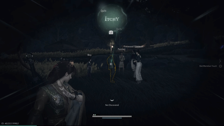 Use Meridian Touch on Itchy Wanderer