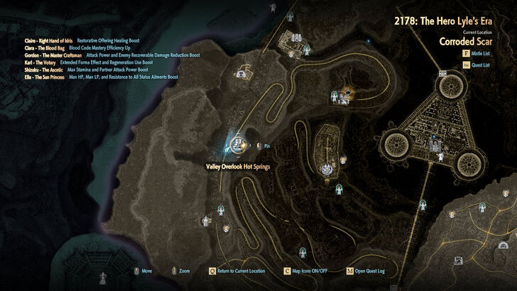 Valley Overlook Hot Springs Map