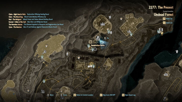 Sanatorium Baths Map