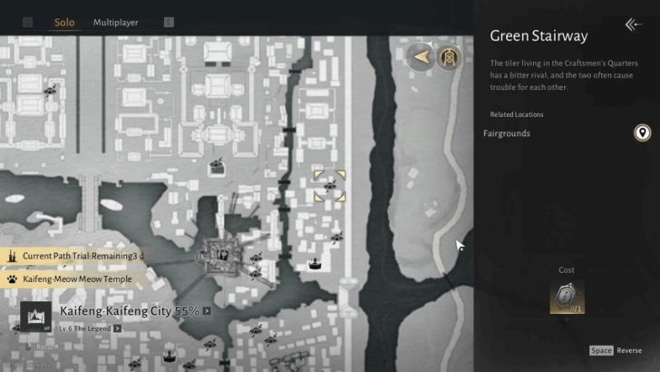 Where Winds Meet - Green Stairway (Faigrounds) - Location