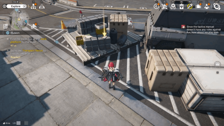 Go to the Transport Nexus to Find the Medication