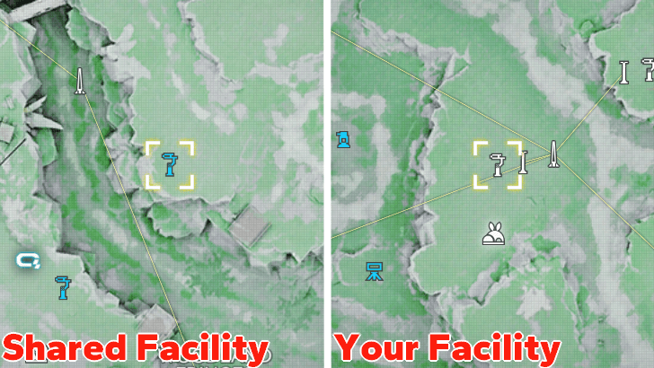 Facilities Color Coded in Ownership