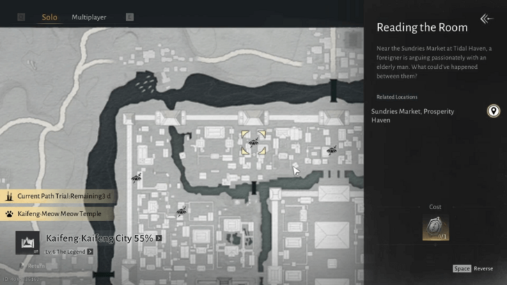 Reading the Room Map Location