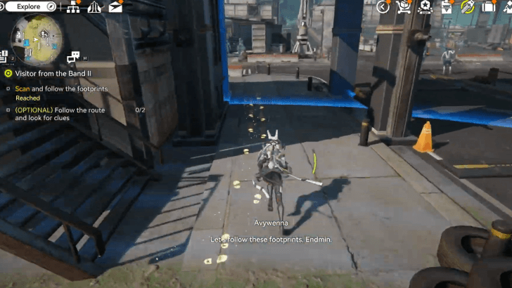 Scan and Follow the Footprints