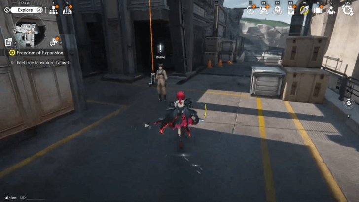 Speak to Rorke in the Logistics Platform in Valley-IV