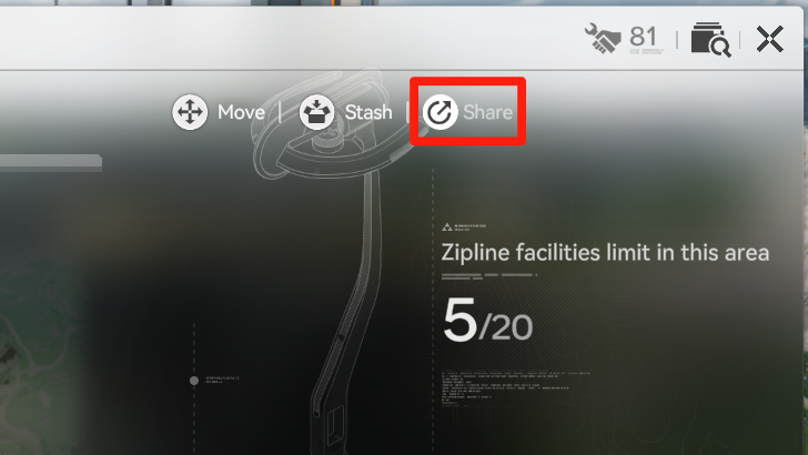 Arknights Endfield - Share Button in Your Facilities